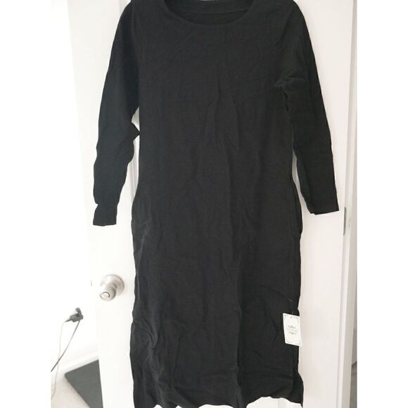 La Mode Black Pocket Shift Dress #1770-C7 - Picture 2 of 8